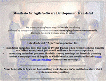 Tablet Screenshot of agilemanifestotranslated.org